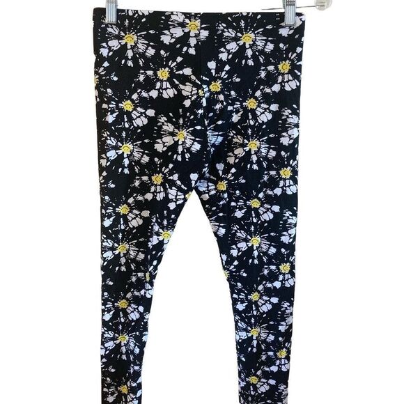 Nwot Floral Leggings Flower Stretchy Yoga Workout Casual Sporty Lounge Athletic - Picture 2 of 4